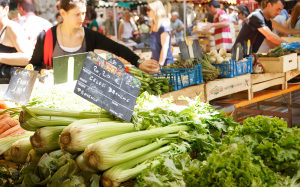Sellerie auf dem Markt