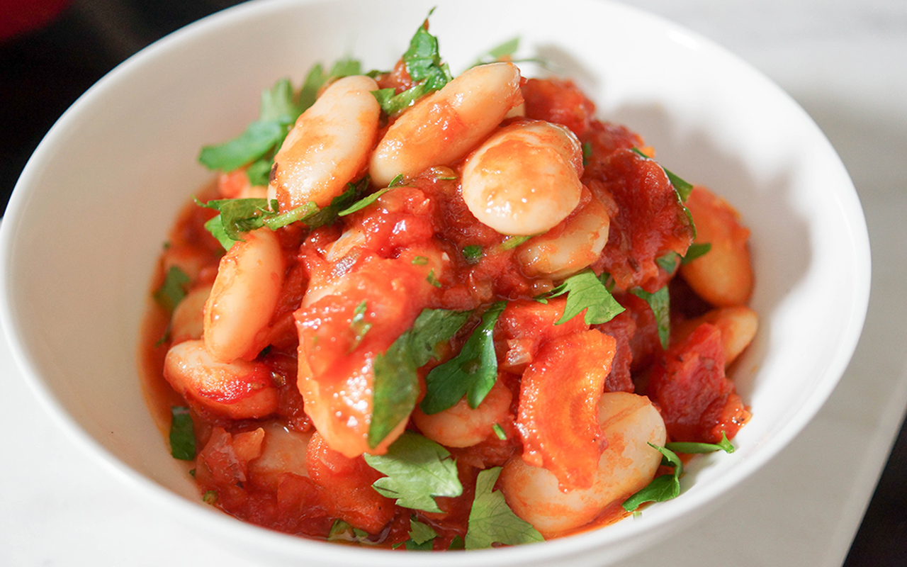 Gigantes Plaki Rezept - Gebackene Weisse Bohnen in Tomatensoße