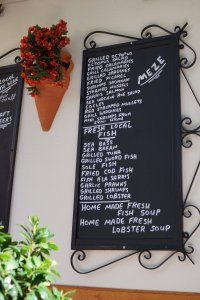 Leckeres Menü auf Rhodos