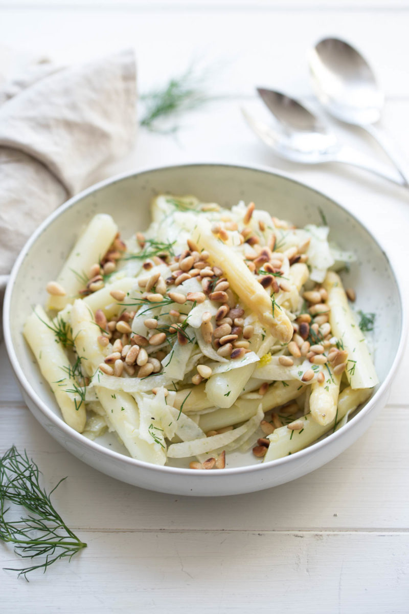 Spargel-Salat mit Fenchel, Dill, Estragon - Spargelrezepte