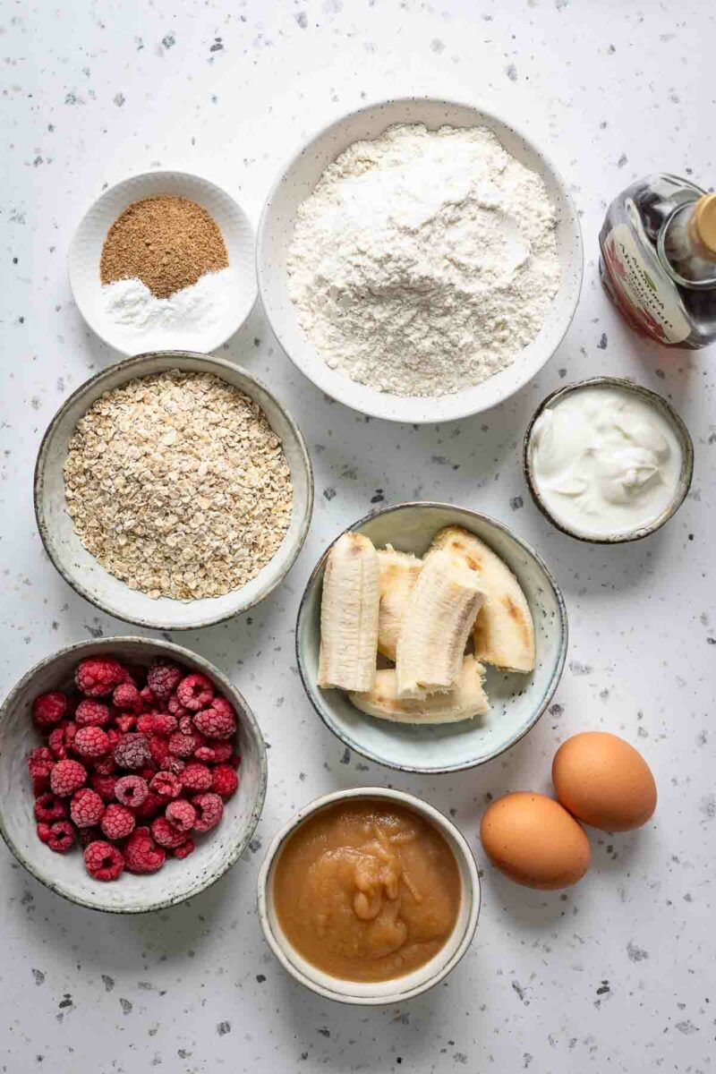 Ingredients for Raspberry Muffins