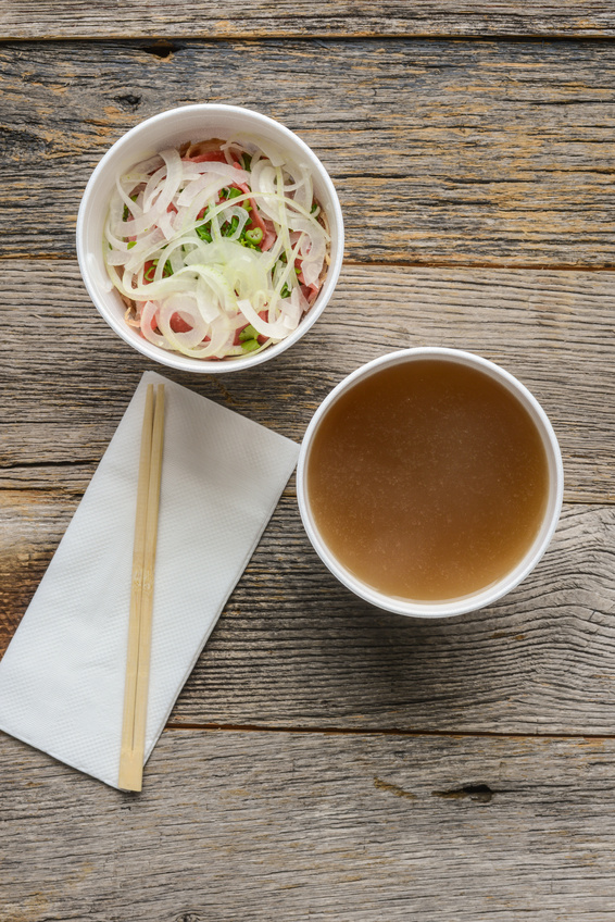 Beef Broth with Asian Veggies