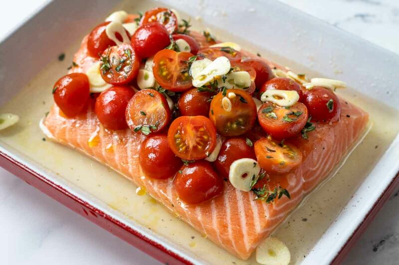 Lachs im Ofen - einfaches Rezept