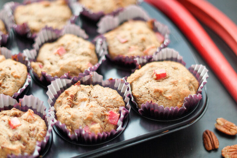 Rhabarber-Muffins
