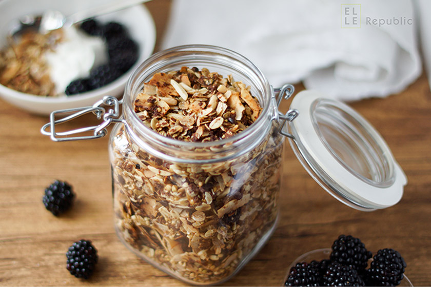 Carob Buckwheat Granola