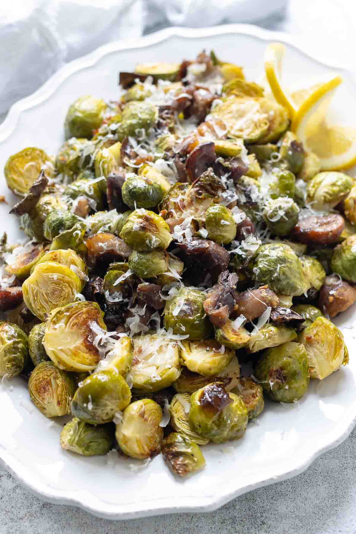 Rosenkohl im Ofen mit Maronen