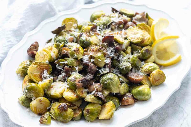 Rosenkohl im Ofen mit Maronen