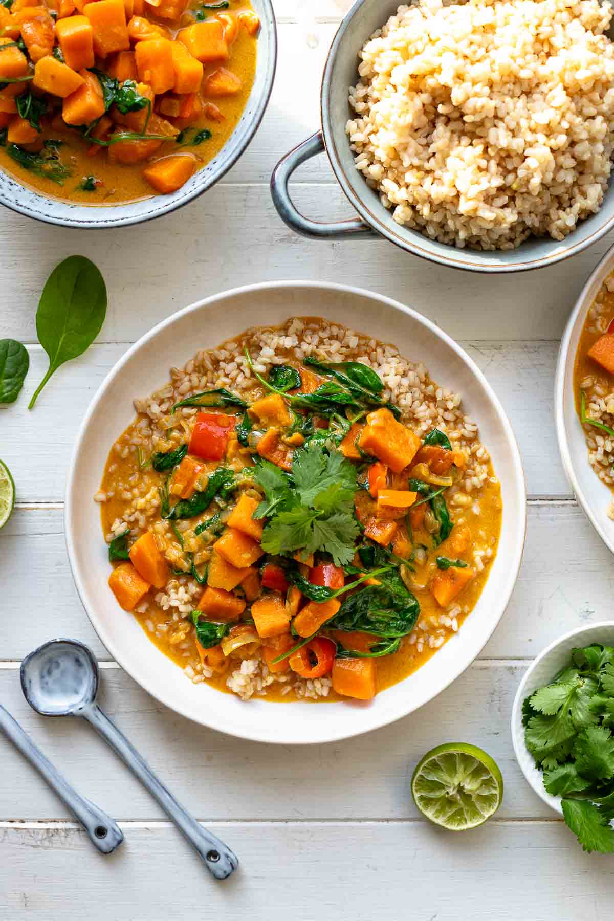 Rotes Thai Süßkartoffel-Curry Rezept