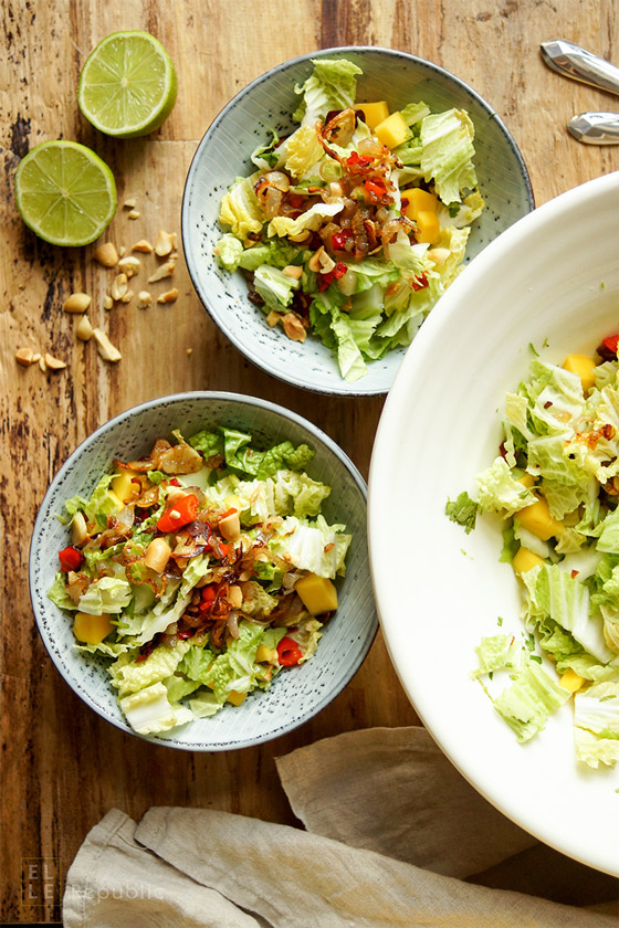Mango-Chinakohl-Salat mit Kokosnussmilch