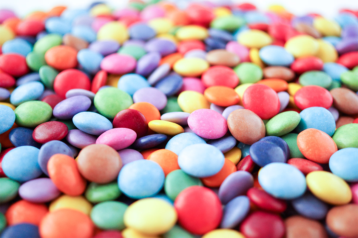 Süssigkeiten weglassen, smarties