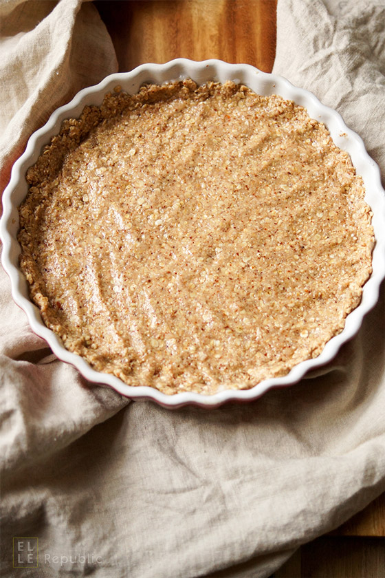 Rhabarbertarte mit Mandel-Crumble Glutenfrei Boden