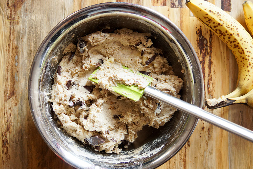 Teig für Schoko-Bananen-Muffins (glutenfrei)