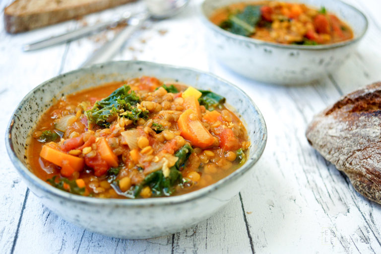 Turmeric Ginger Lentil Soup
