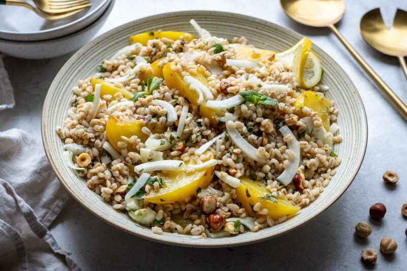 Gelbe Bete Salat mit Gerste