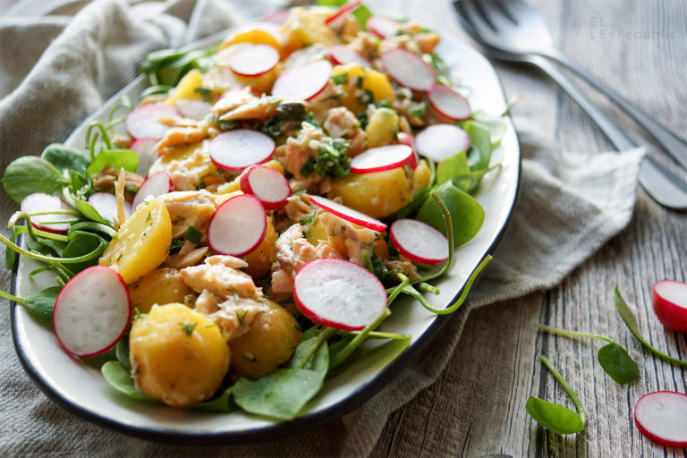 Potato Salad with Smoked Fish