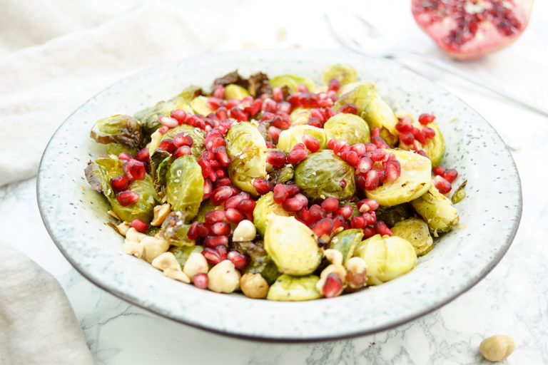 Rosenkohl mit Haselnüssen und Granatapfel Rezept