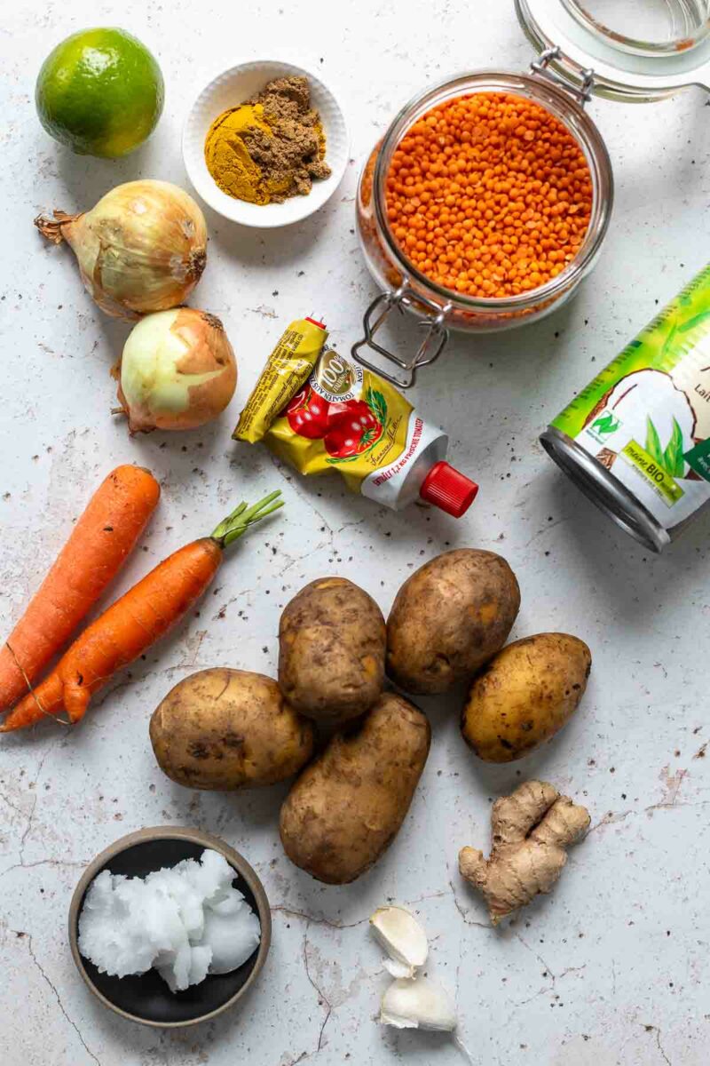 Rotelinsensuppe Zutaten