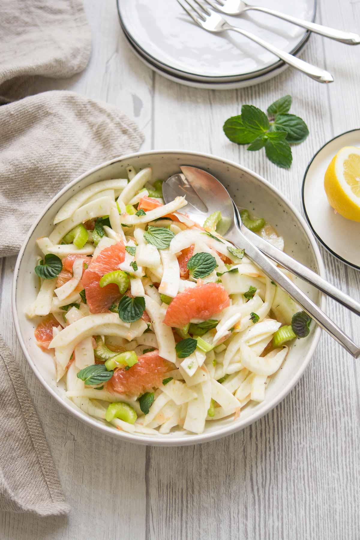 Fenchel-Salat mit Grapefruit und Sellerie