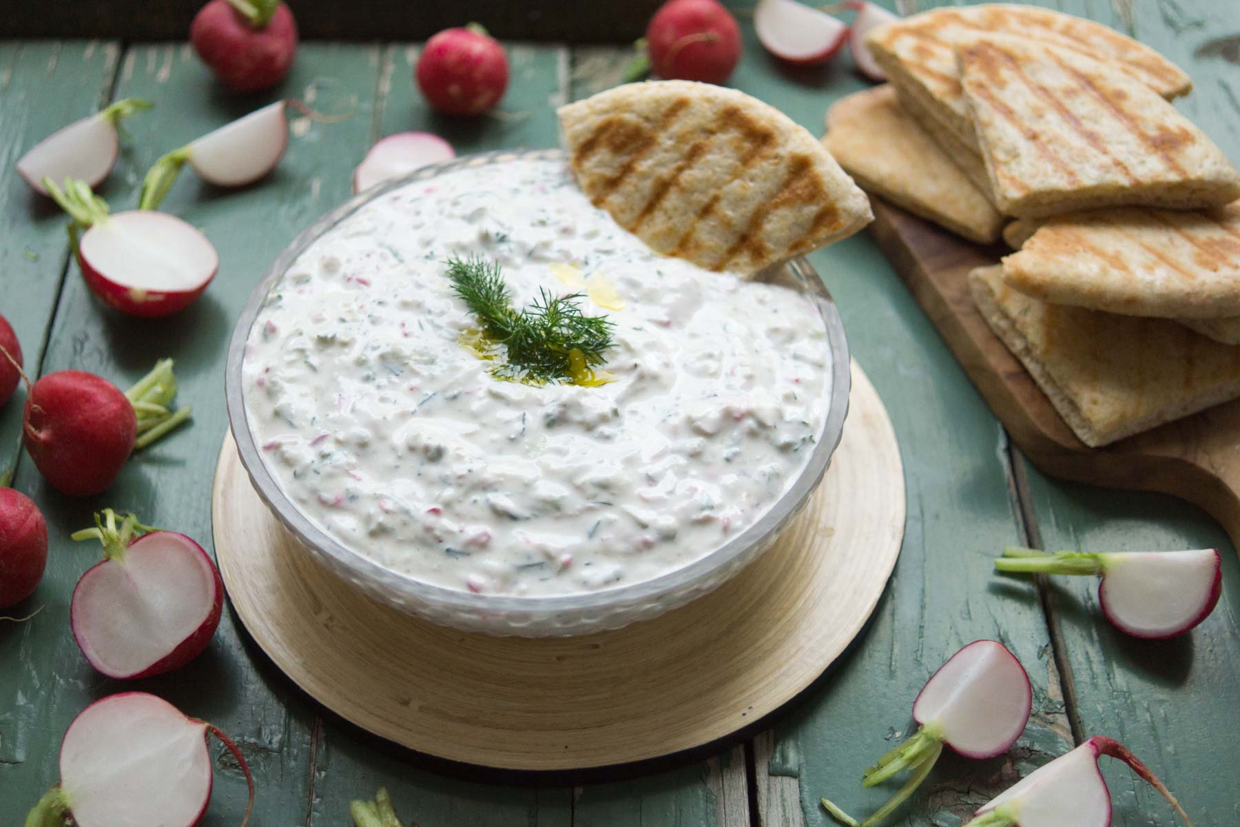 original griechisches Gurken Radieschen Tzatziki Rezept