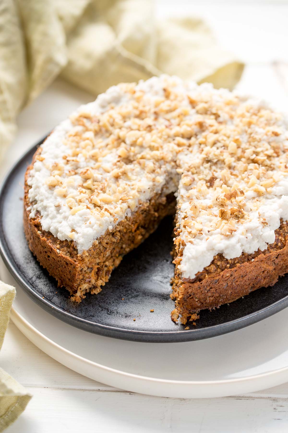 Saftige Karottenkuchen Rezept (glutenfrei & zuckerfrei)