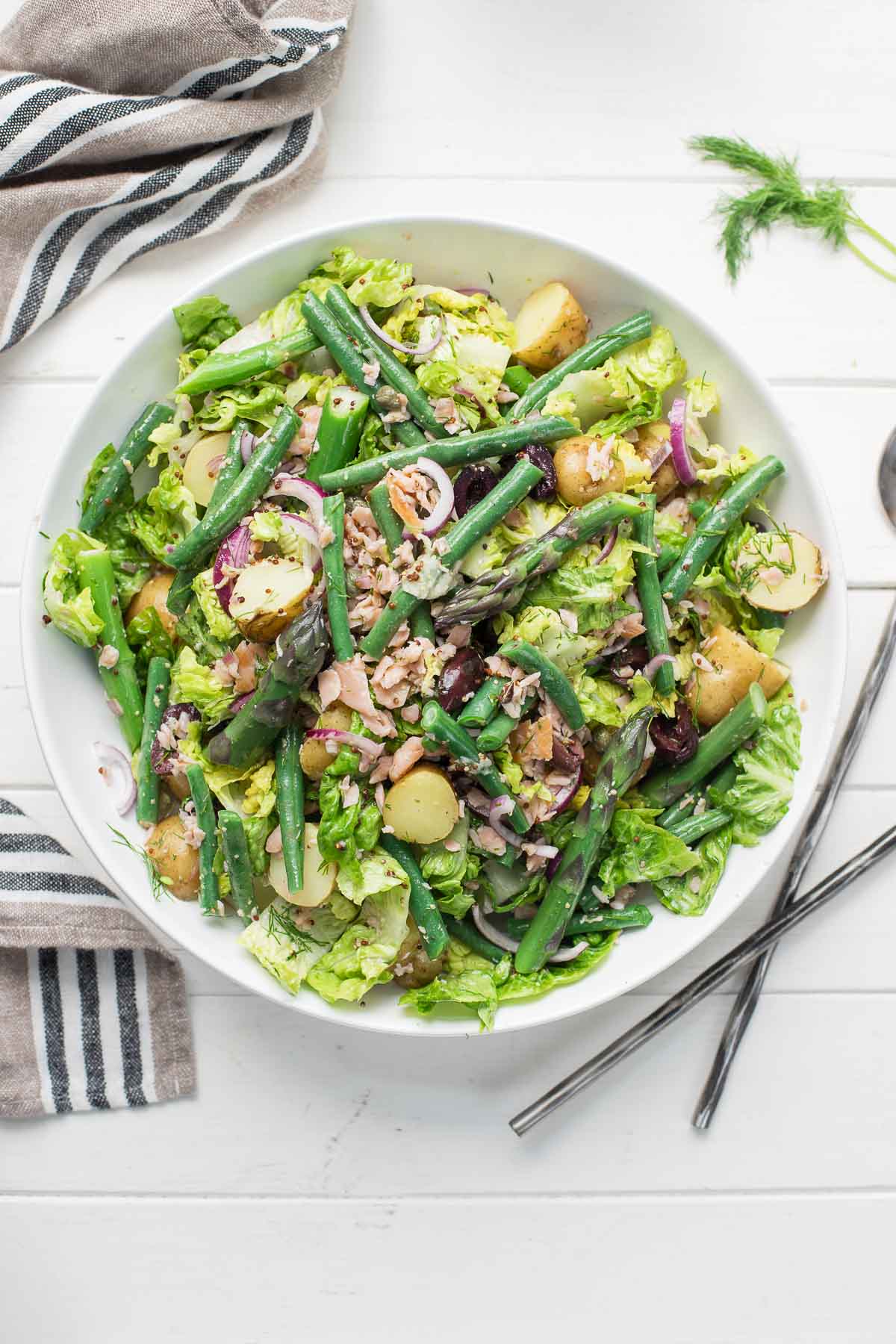 Warm Smoked Salmon Niçoise Salad