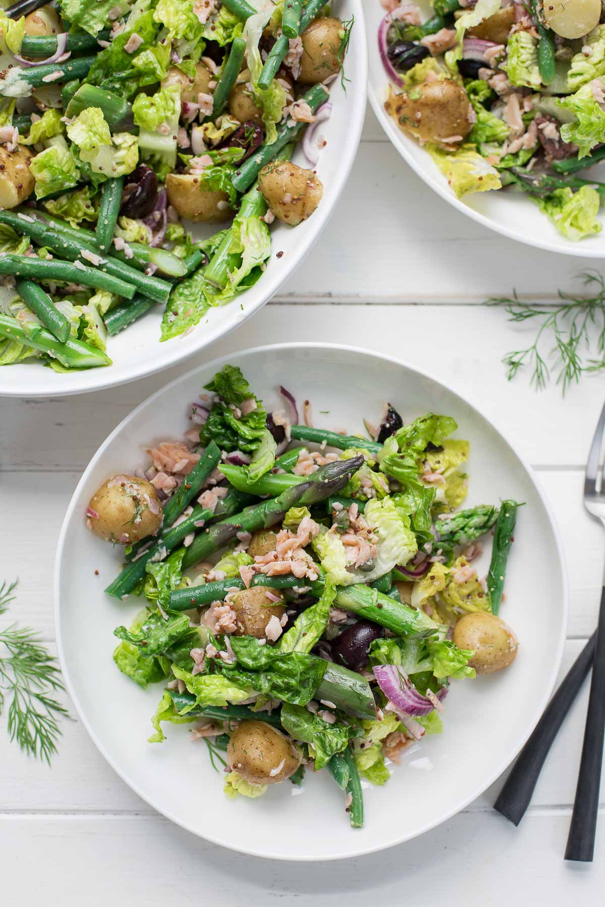 Warm Smoked Salmon Niçoise Salad