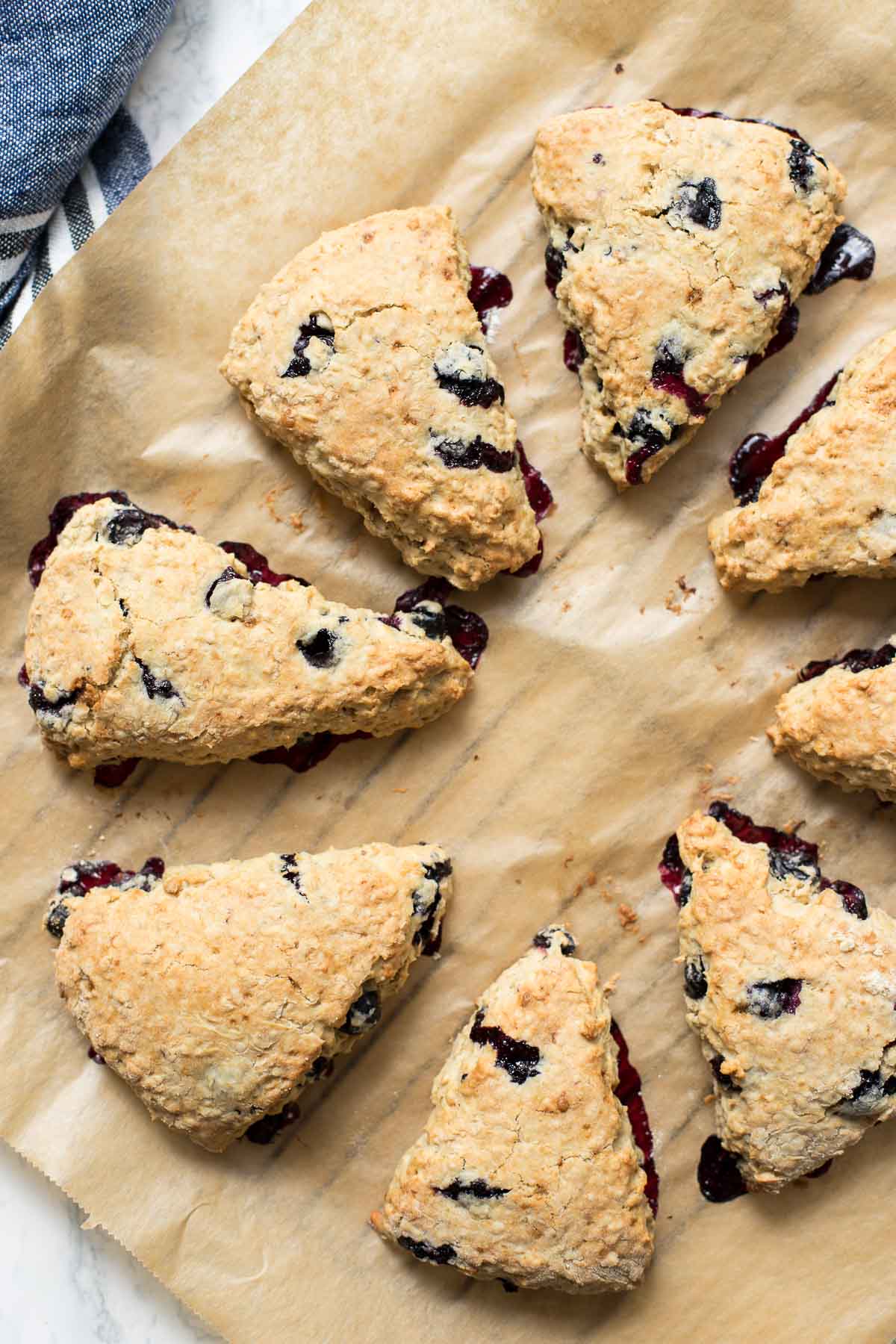 Blaubeer Scones Rezept, Heidelbeeren Gebäck