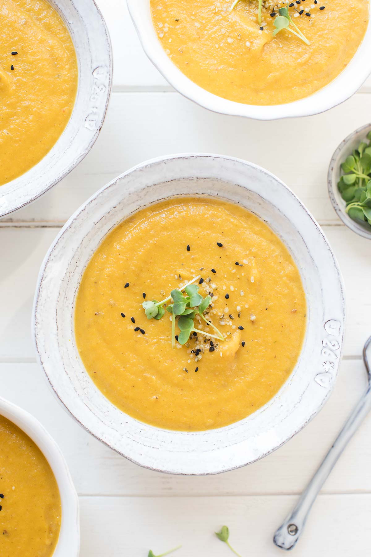 Möhrensuppe mit Kokosmilch, karotten suppe vegan,