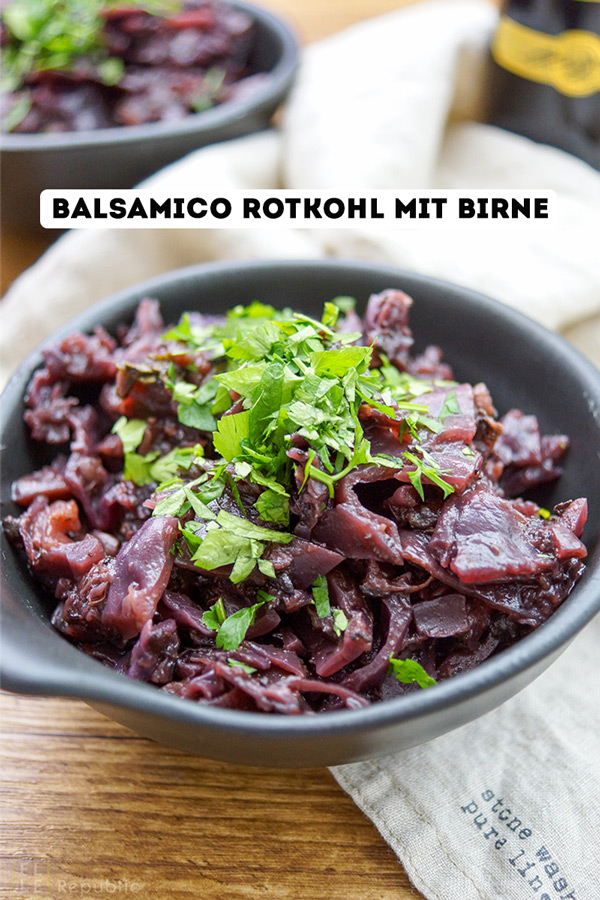 Herbst-Rezepte, Balsamico-Rotkohl mit Birne Rezept
