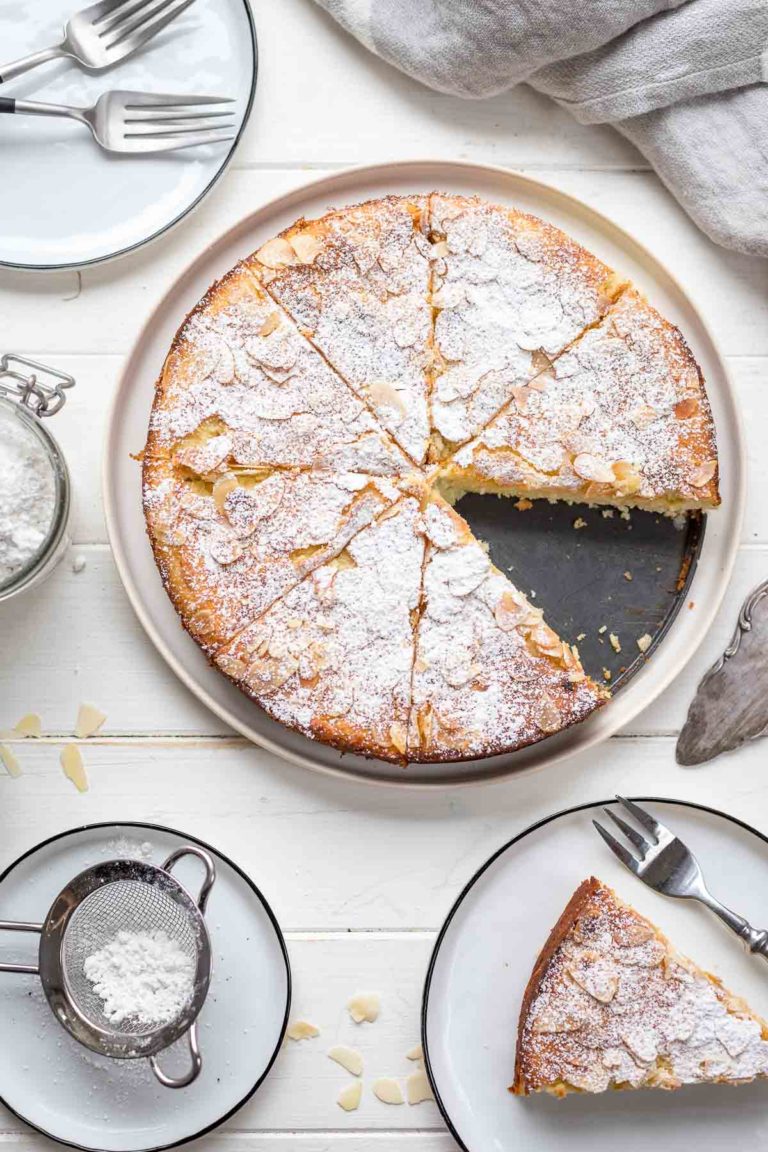 Mandelkuchen mit Ricotta und Zitrone (ohne Mehl), glutenfreies Rezept