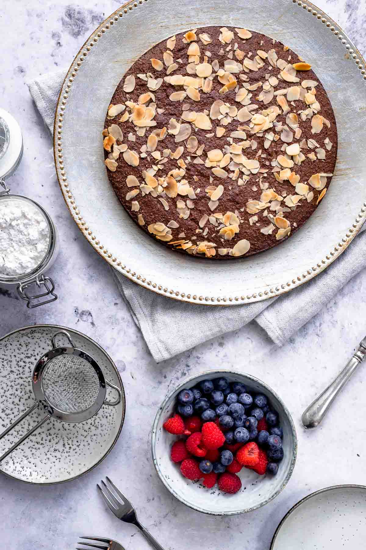 Schoko-Mandel-Kuchen (glutenfrei) Rezept