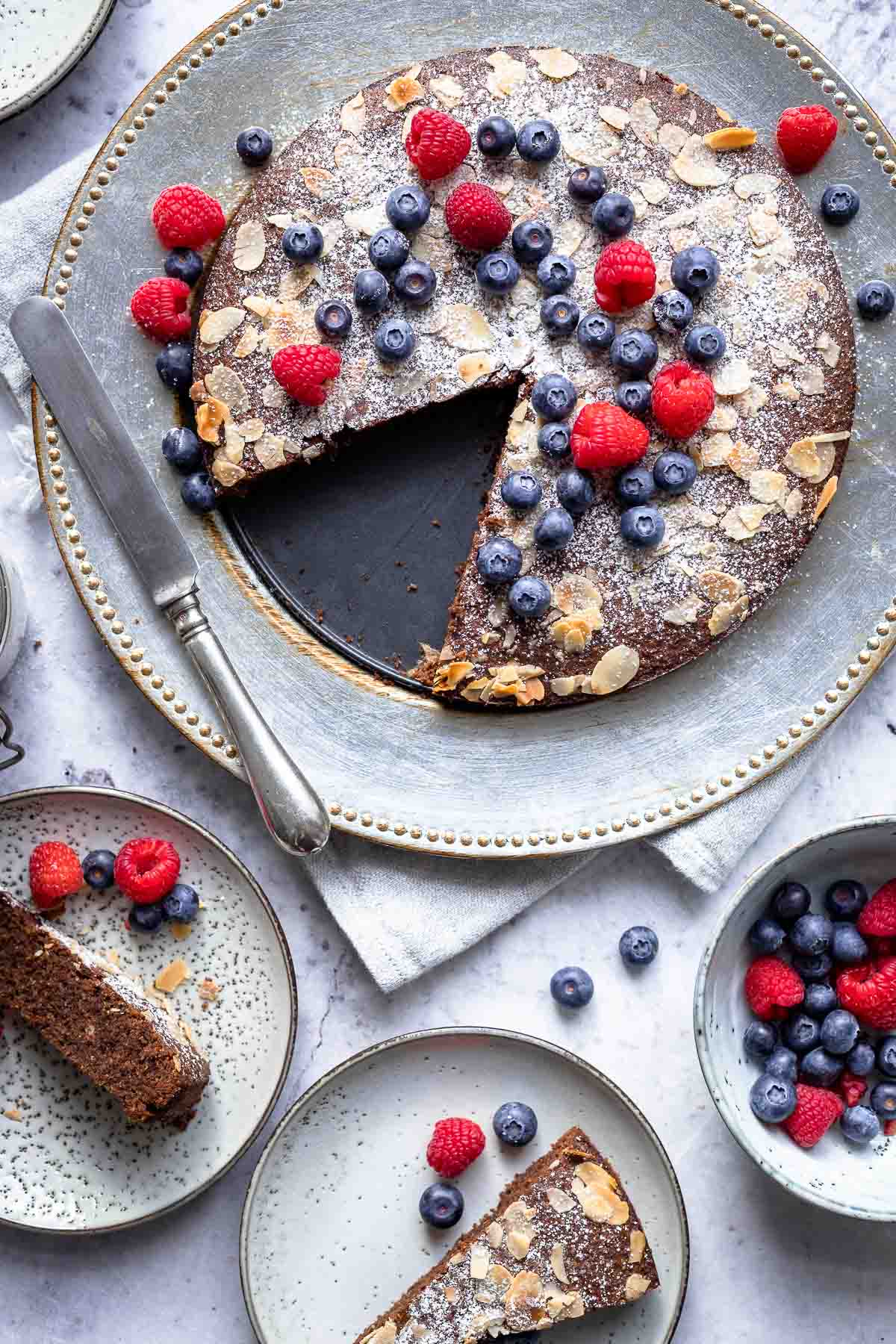 Schoko-Mandel-Kuchen (glutenfrei) Rezept