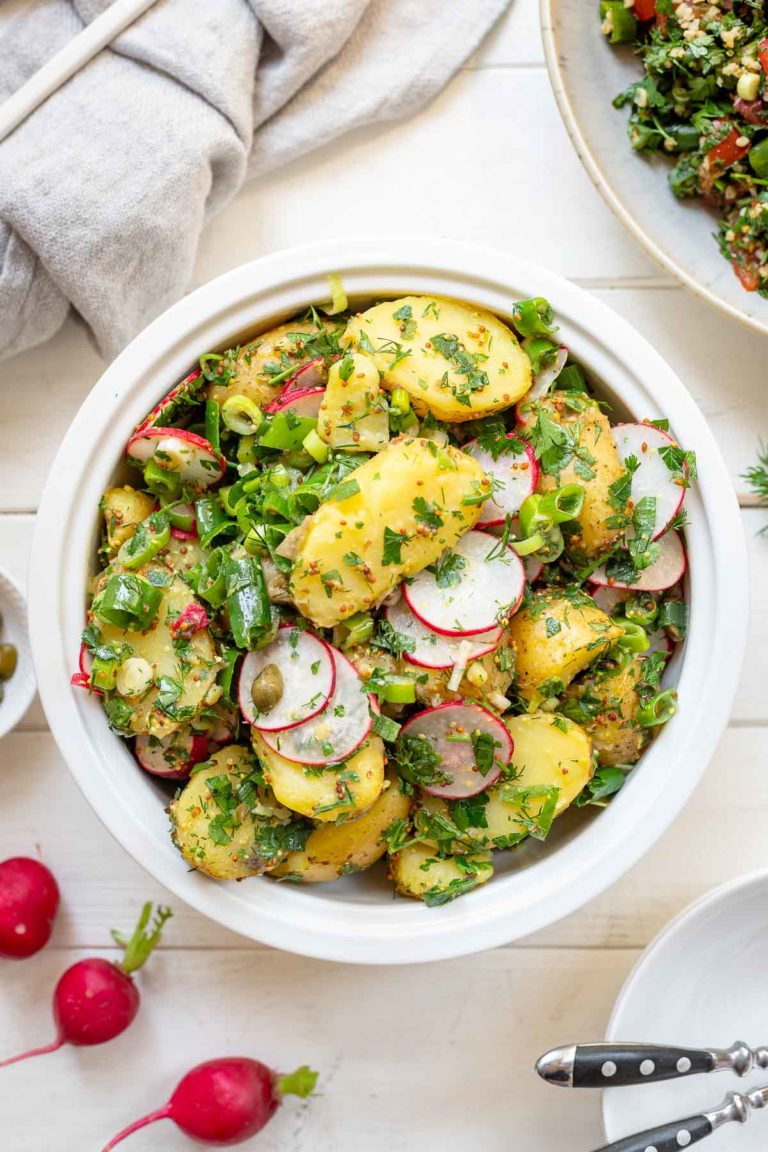 Einfacher Kartoffelsalat Rezept (ohne Mayo)