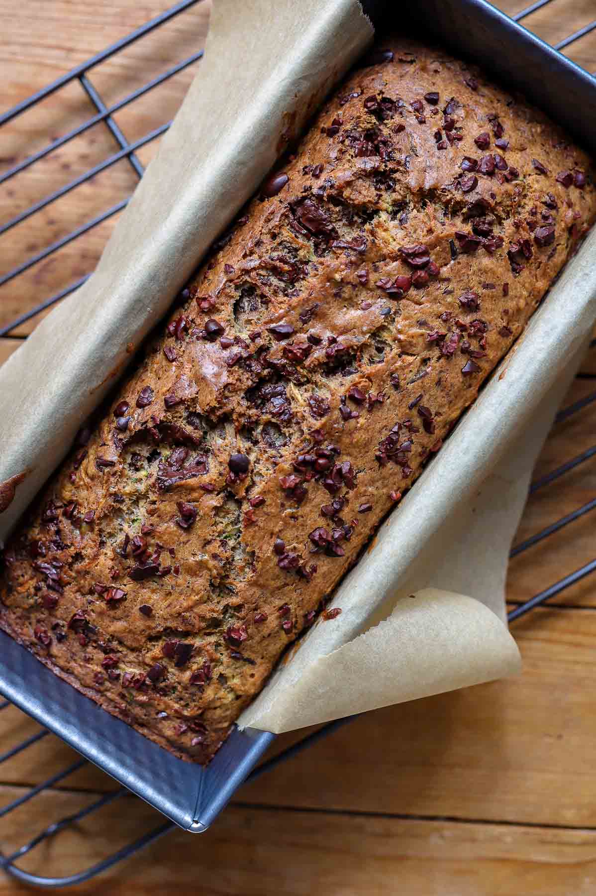 Zucchinikuchen Rezept mit Schokolade