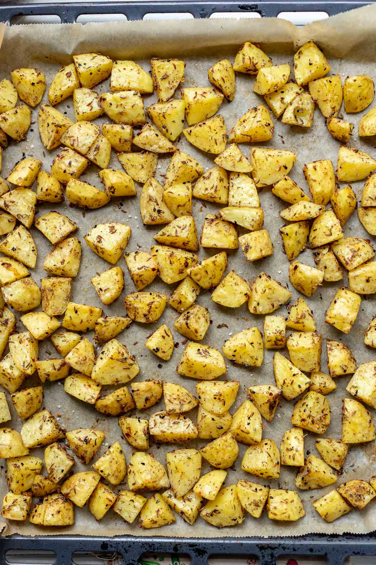 Blechkartoffeln auf orientalische Art
