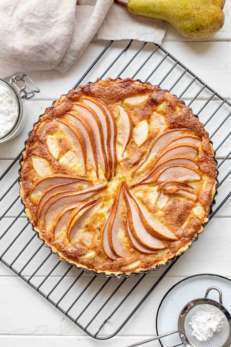 Omas Birnen-Tarte (Birnenkuchen Rezept)
