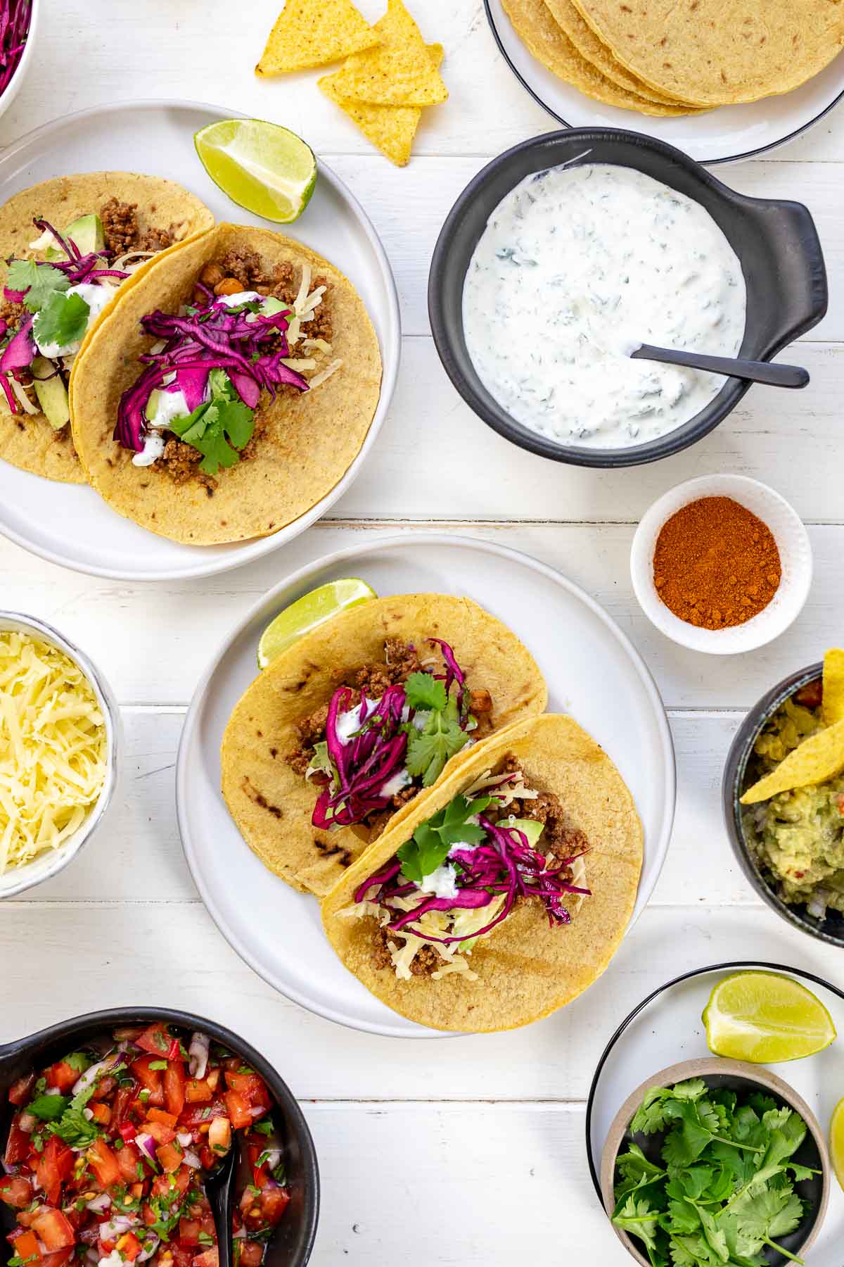 Mexikanische Tacos mit Hackfleisch