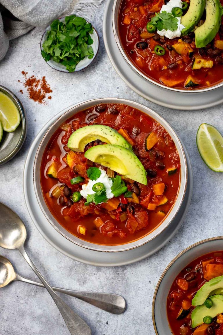 Vegetarisches Chili mit schwarzen Bohnen Rezept