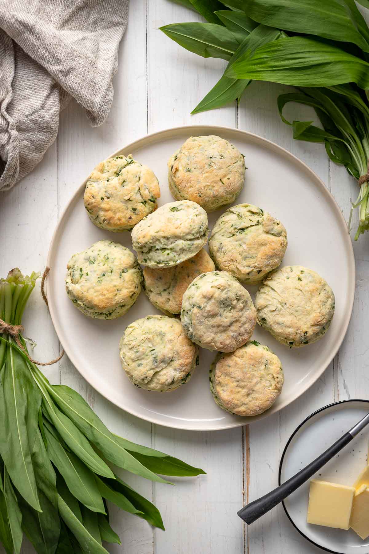 Buttermilch Biscuits mit Bärlauch 