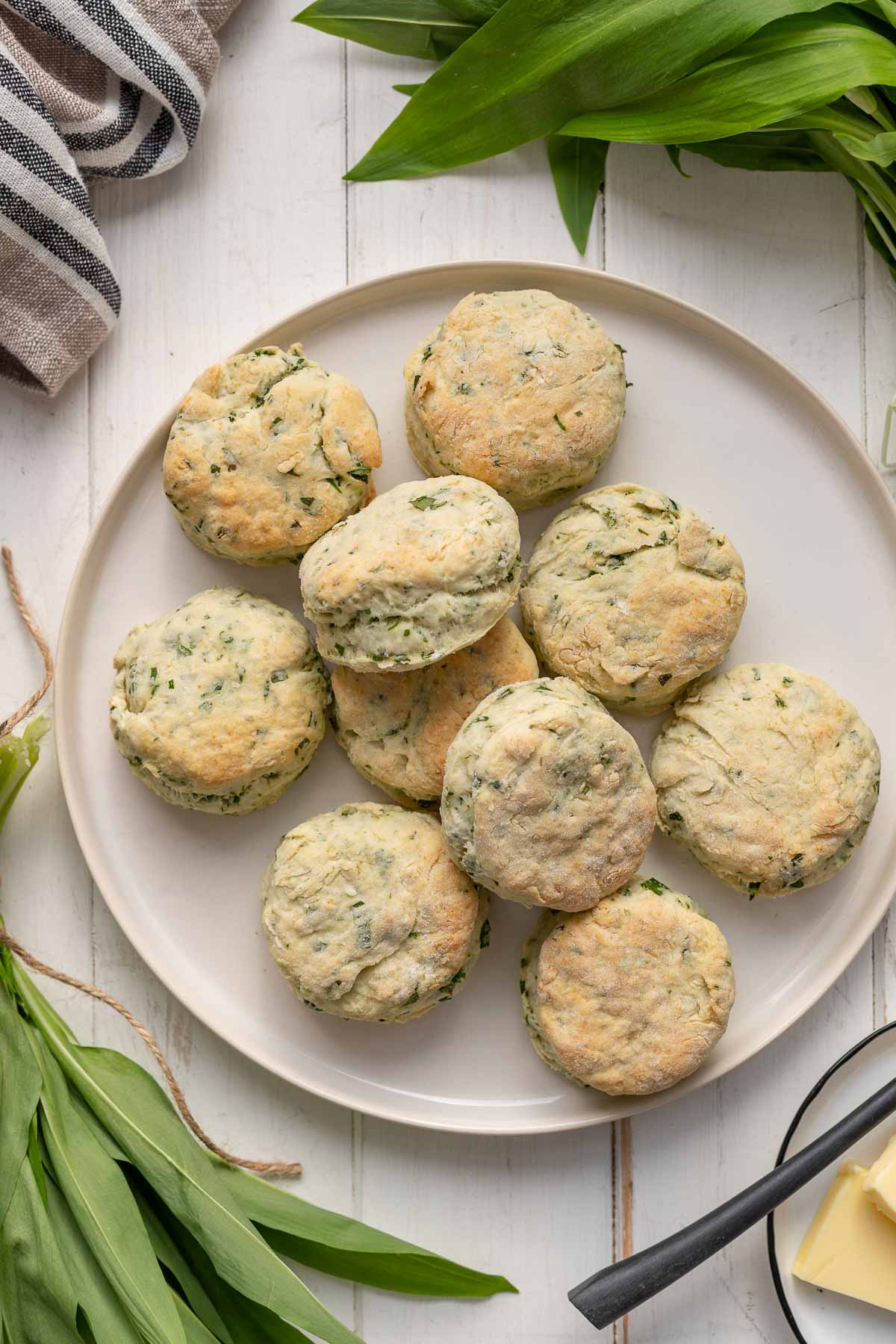 Buttermilch Biscuits mit Bärlauch