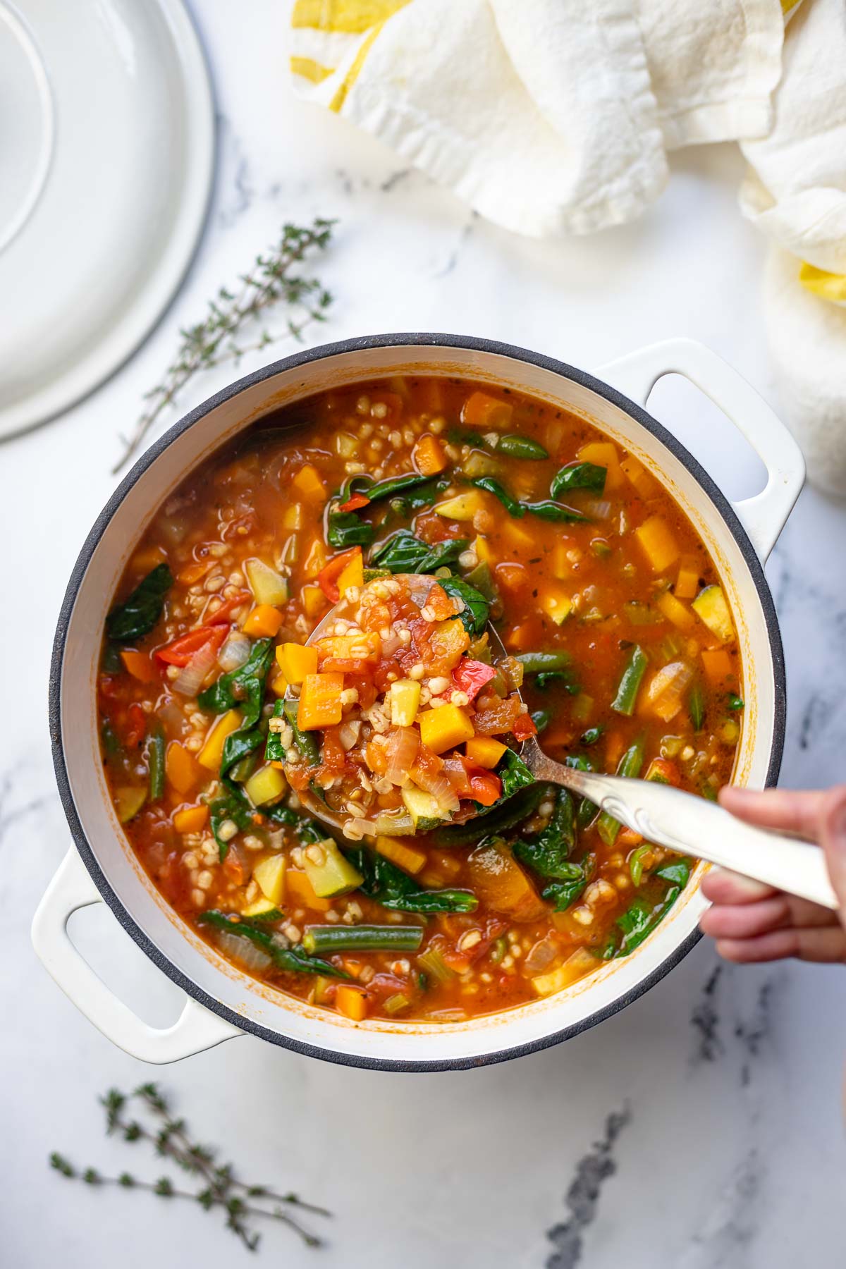 Graupensuppe mit Gemüse