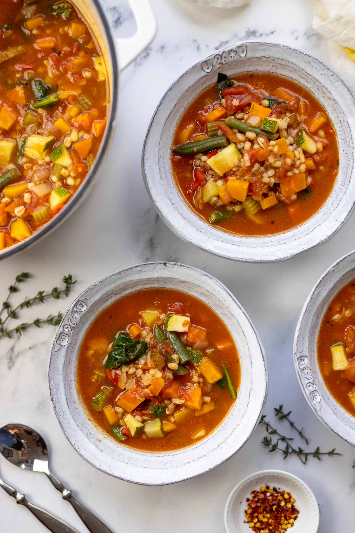 Graupensuppe mit Gemüse