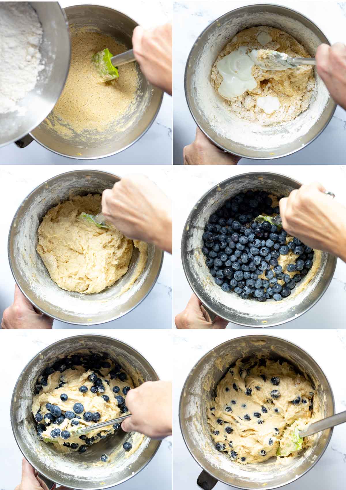 Heidelbeermuffins Schritte