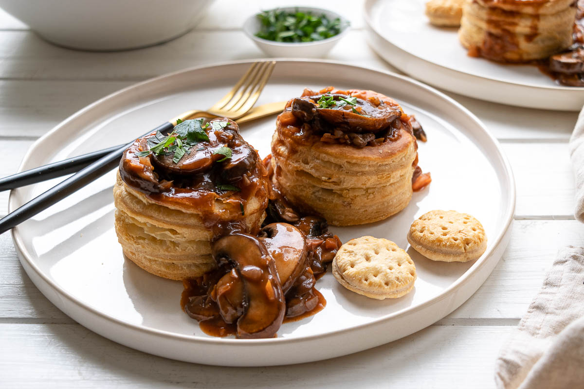 Pilzgulasch à la Bourguignonne Rezept