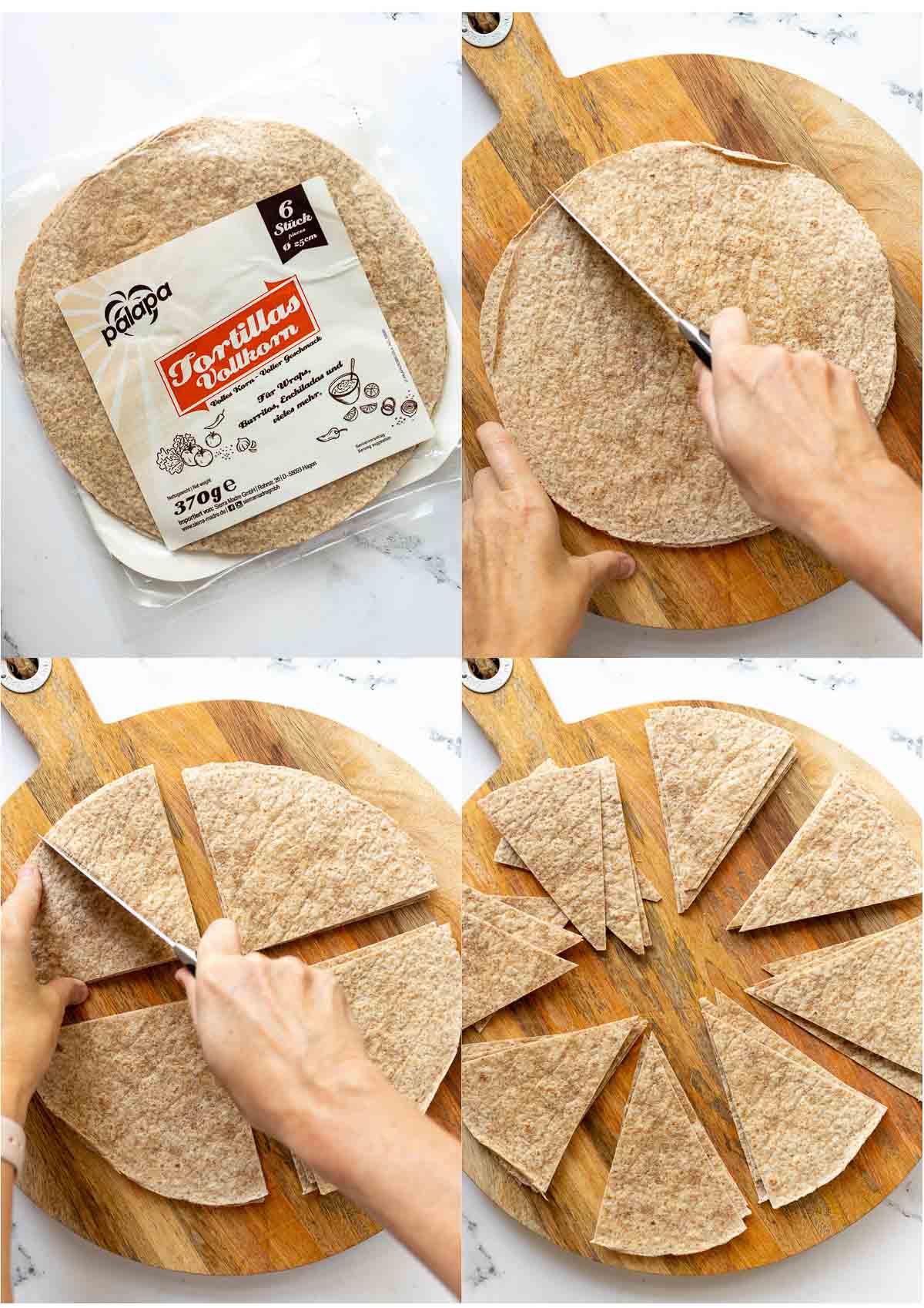 Tortilla Chips selber machen Schritt für Schritt