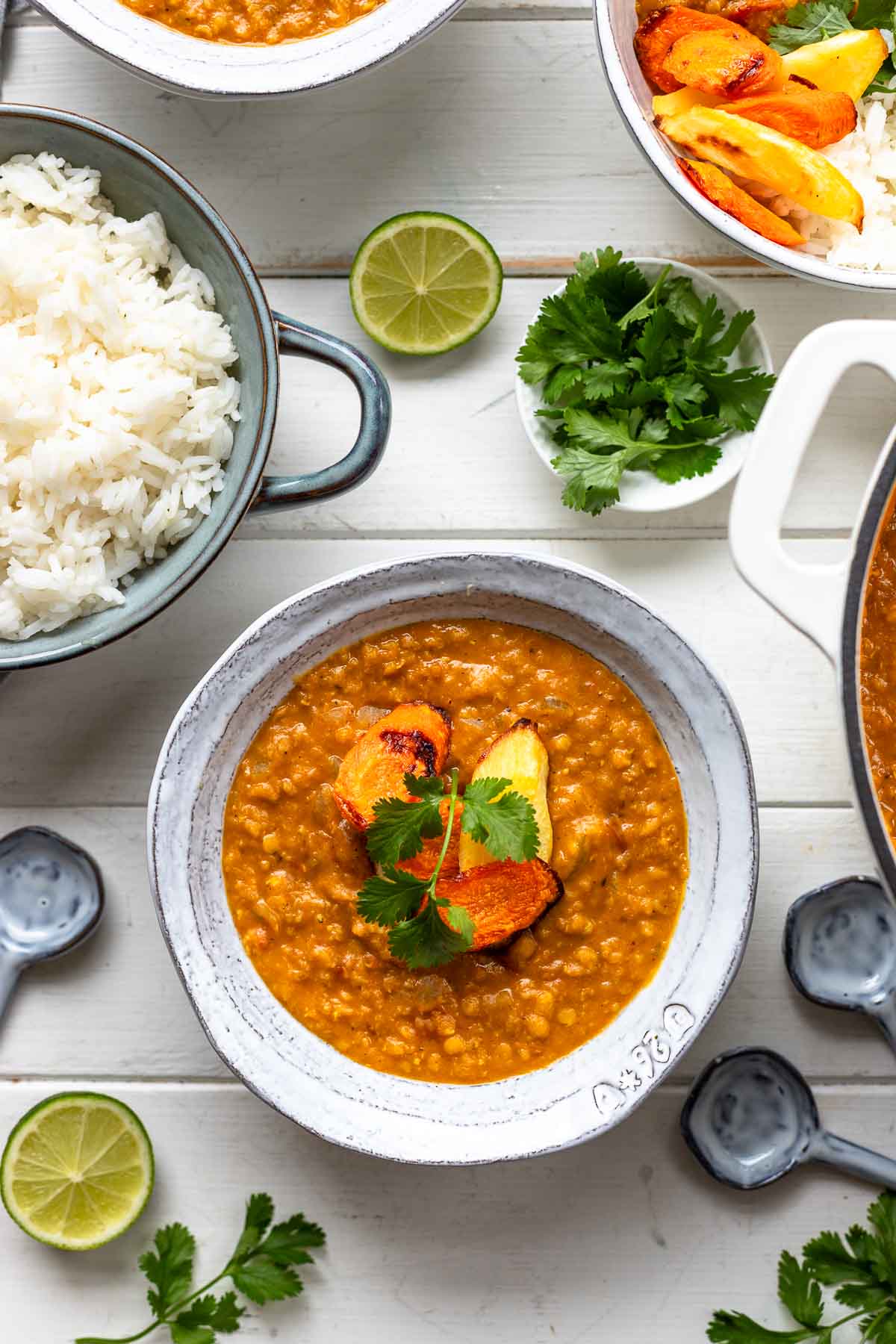 Rote Linsen Dal (Indisches Veganes Curry)
