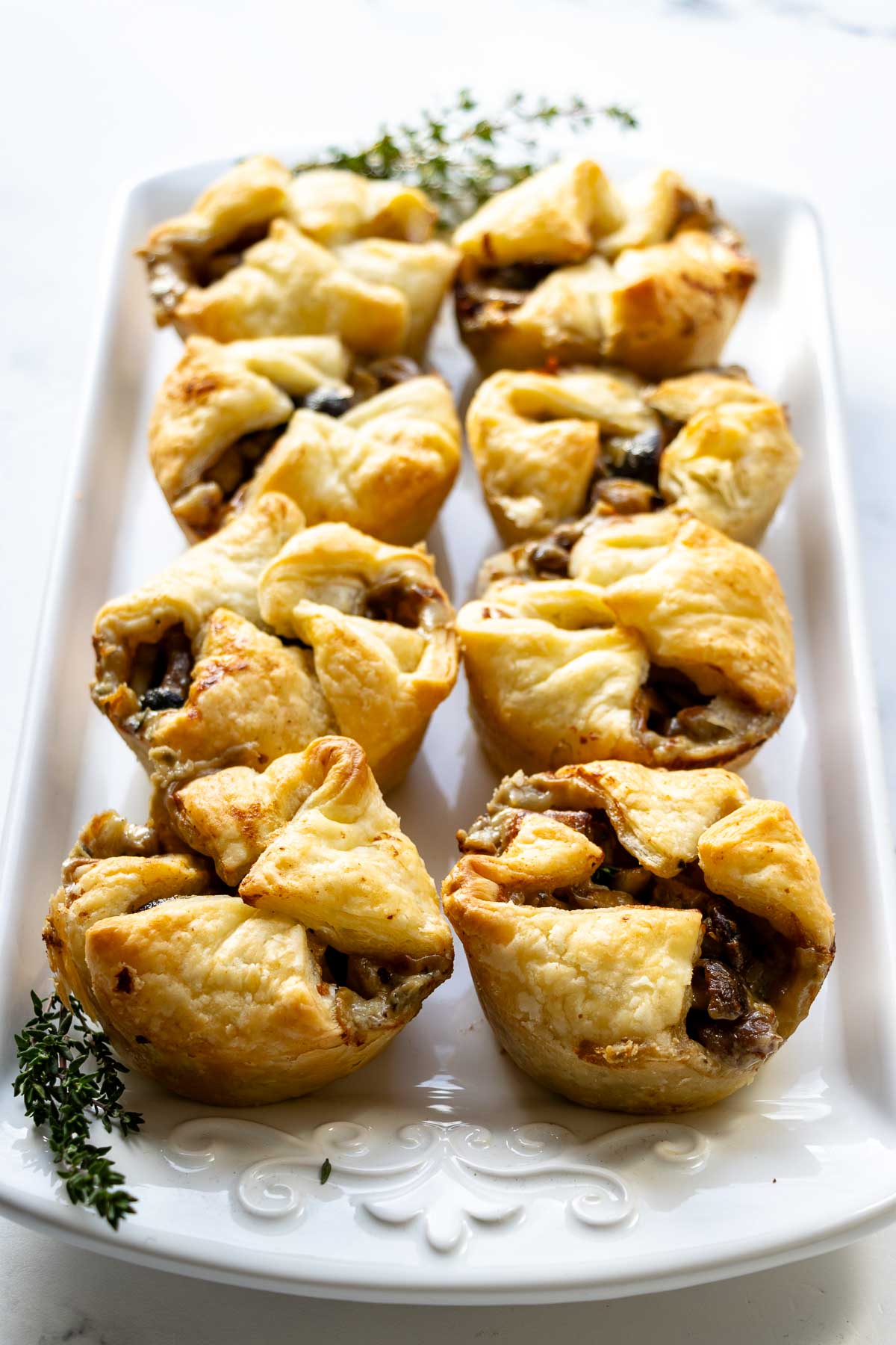 Pilz-Tartelettes mit Maronen und Roquefort