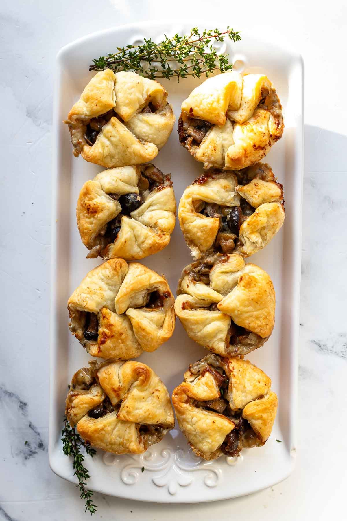 Pilz-Tartelettes mit Maronen und Roquefort