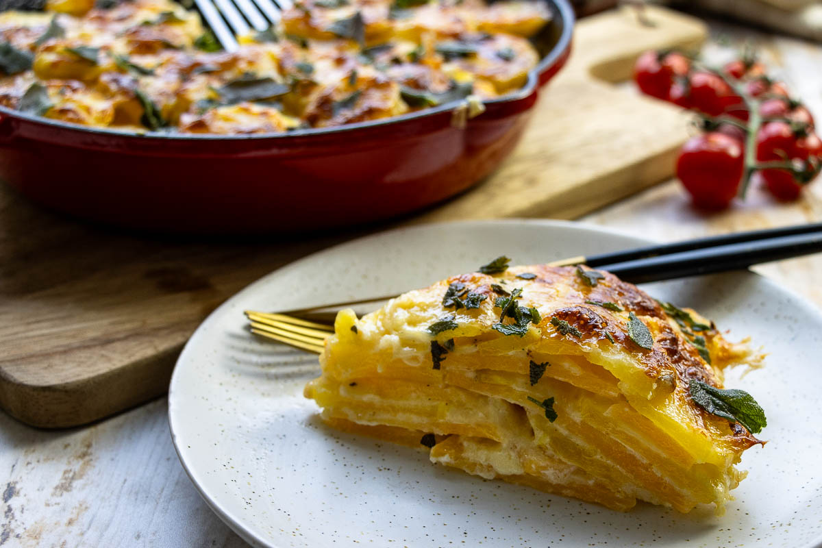 Kartoffel-Steckrübe-Gratin Rezept