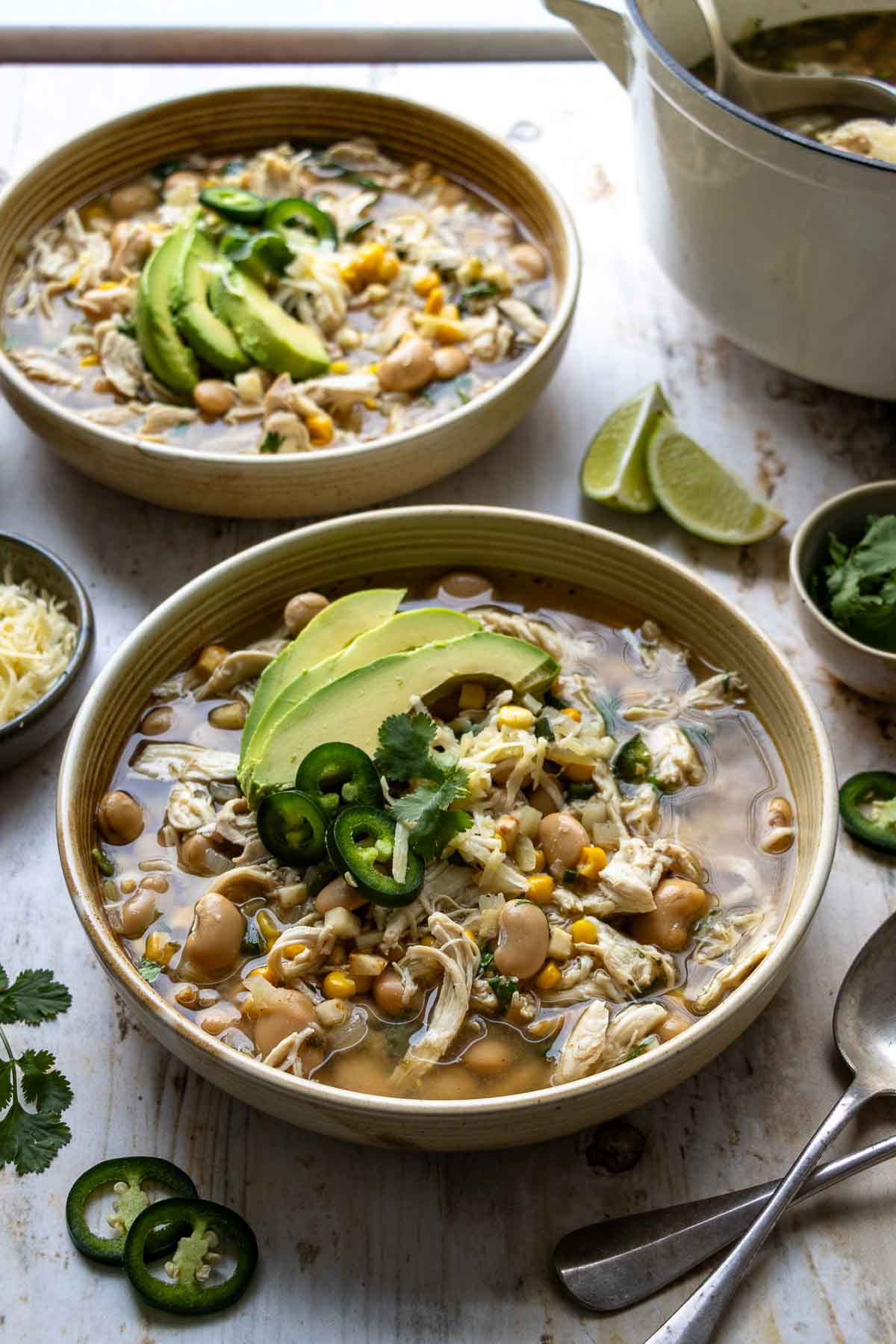 Weißes Chili con Carne mit Hähnchenfleisch